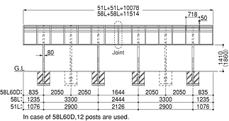 Wide Beam In-Line Connection