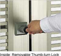 Inside: Removable Thumb-turn Lock