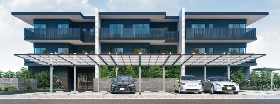 Cover a big space with few posts.