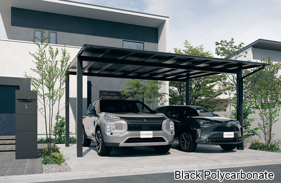 Roof panel Black Polycarbonate