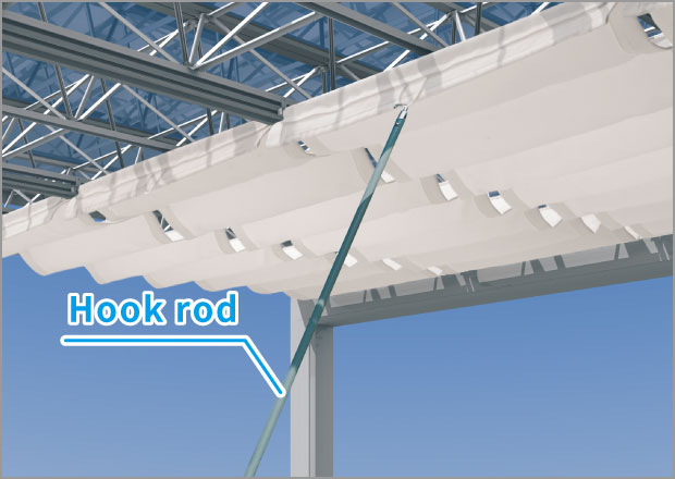 Sunshade/Hook rod