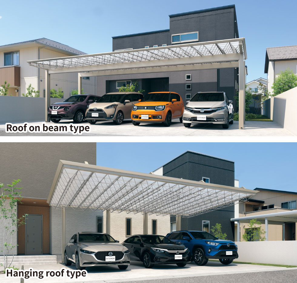 Parking capacity: 1 to 4 cars