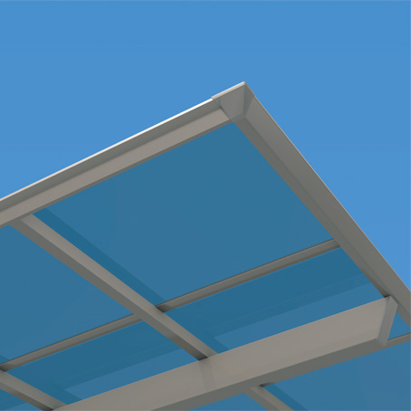 Heat protection polycarbonate AO (Blue Smoke)