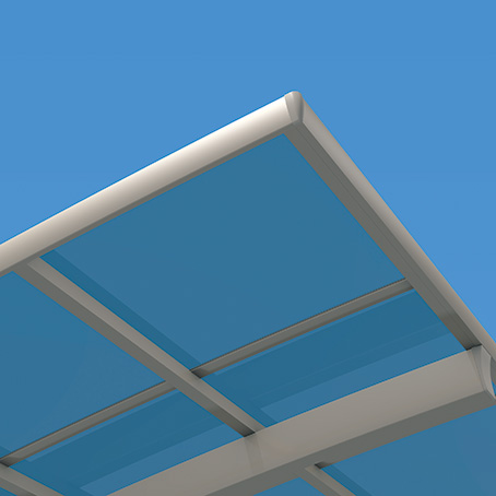 Heat protection polycarbonate AO (Blue Smoke)