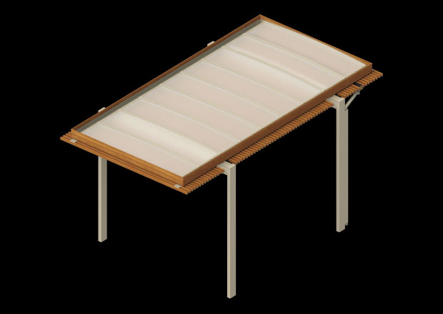 Roof on beam type