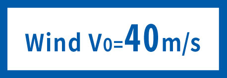Wind V0=40m/s