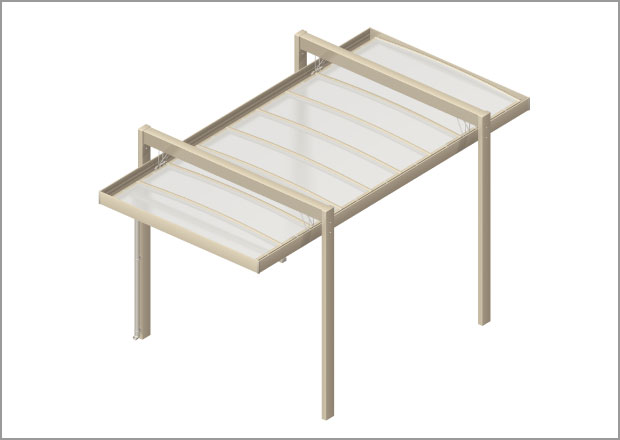Hanging roof type