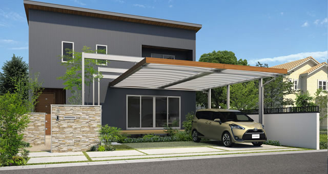 Standard roof / Hanging type (both sides post stand)
