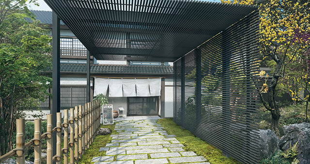 Select line roof /  Pergola  (both sides post stand) type