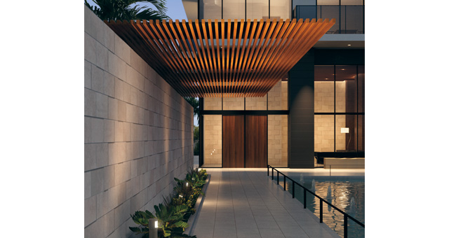 Select line roof /  Pergola  (one side post stand) type＜Night Scene＞